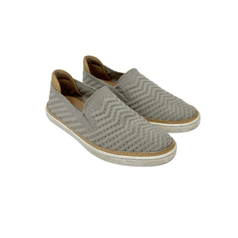 UGG Sammy Chevron Metallic Slip On Comfort Ventilated Sneaker Shoe Womens Size 7